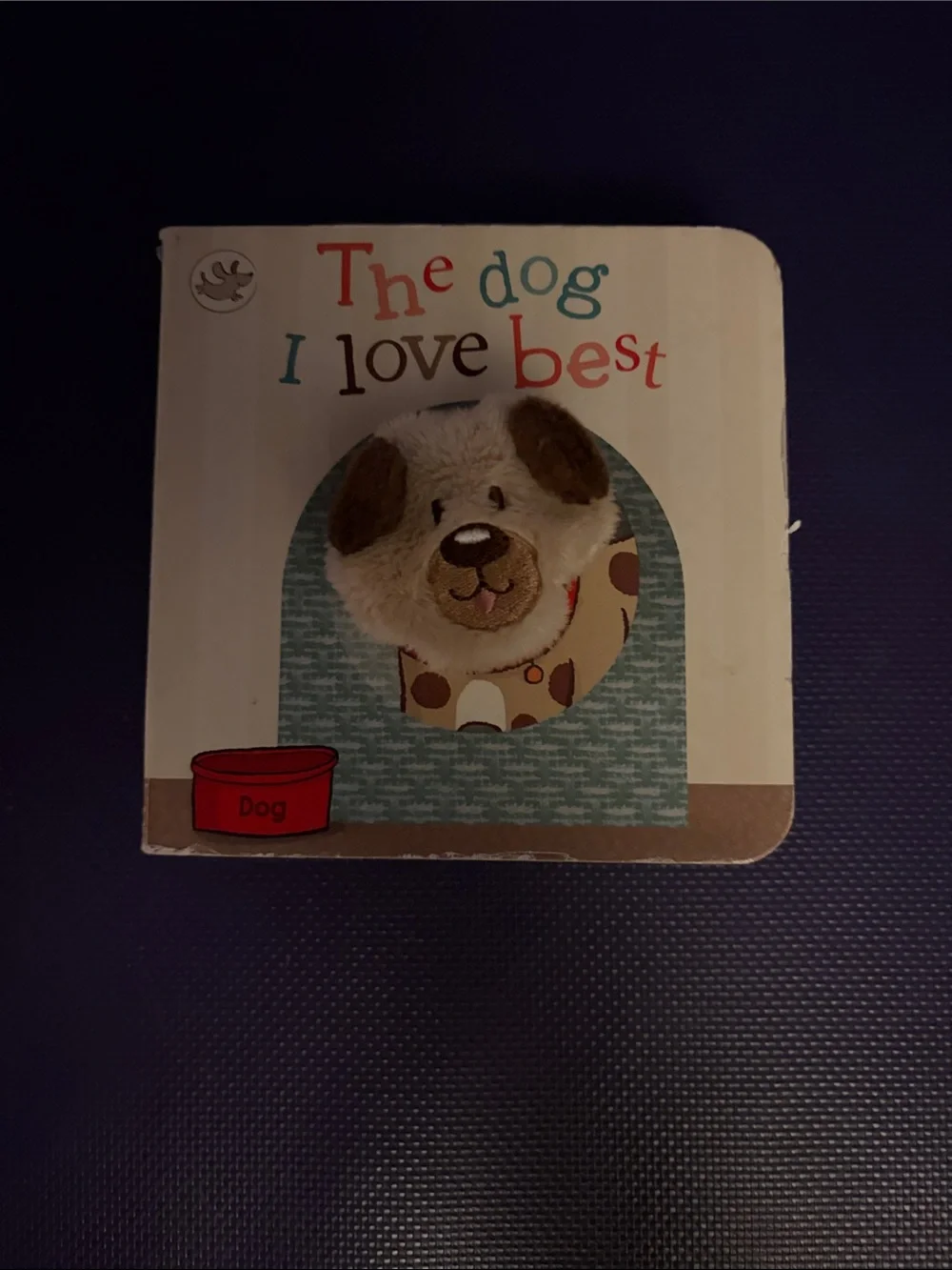 The Dog I love the Best Children's Plush Dog Touch Book - Beige/Brown